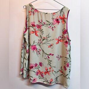 Reversible Chico’s Floral Tank, Size 3